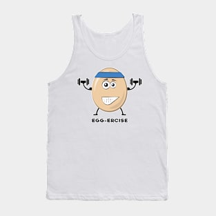 Egg-ercise - Funny Egg Pun Tank Top